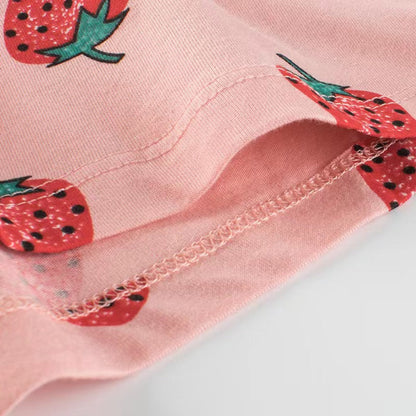 MyKids-USA® Baby Girl Print Pattern Bow Decoration Short Pants In Summer Outfit Wearing
