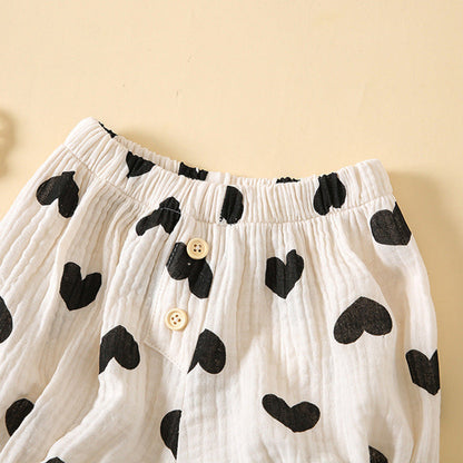 MyKids-USA® Baby Boys And Girls Cute Print Pattern Short Pants With Buttons