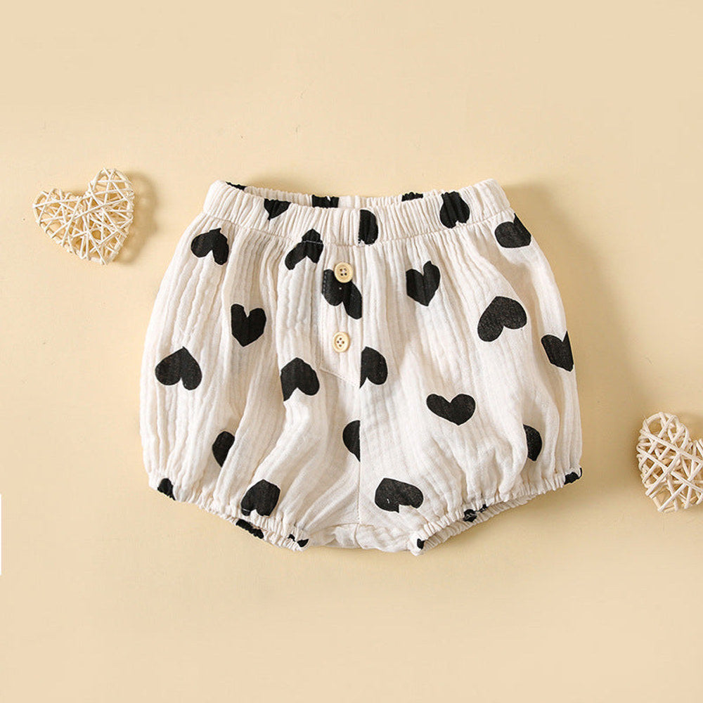 MyKids-USA® Baby Boys And Girls Cute Print Pattern Short Pants With Buttons