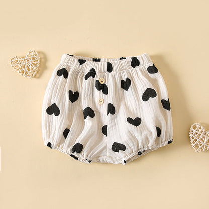 MyKids-USA® Baby Boys And Girls Cute Print Pattern Short Pants With Buttons