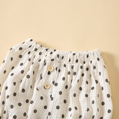 MyKids-USA® Baby Boys And Girls Cute Print Pattern Short Pants With Buttons