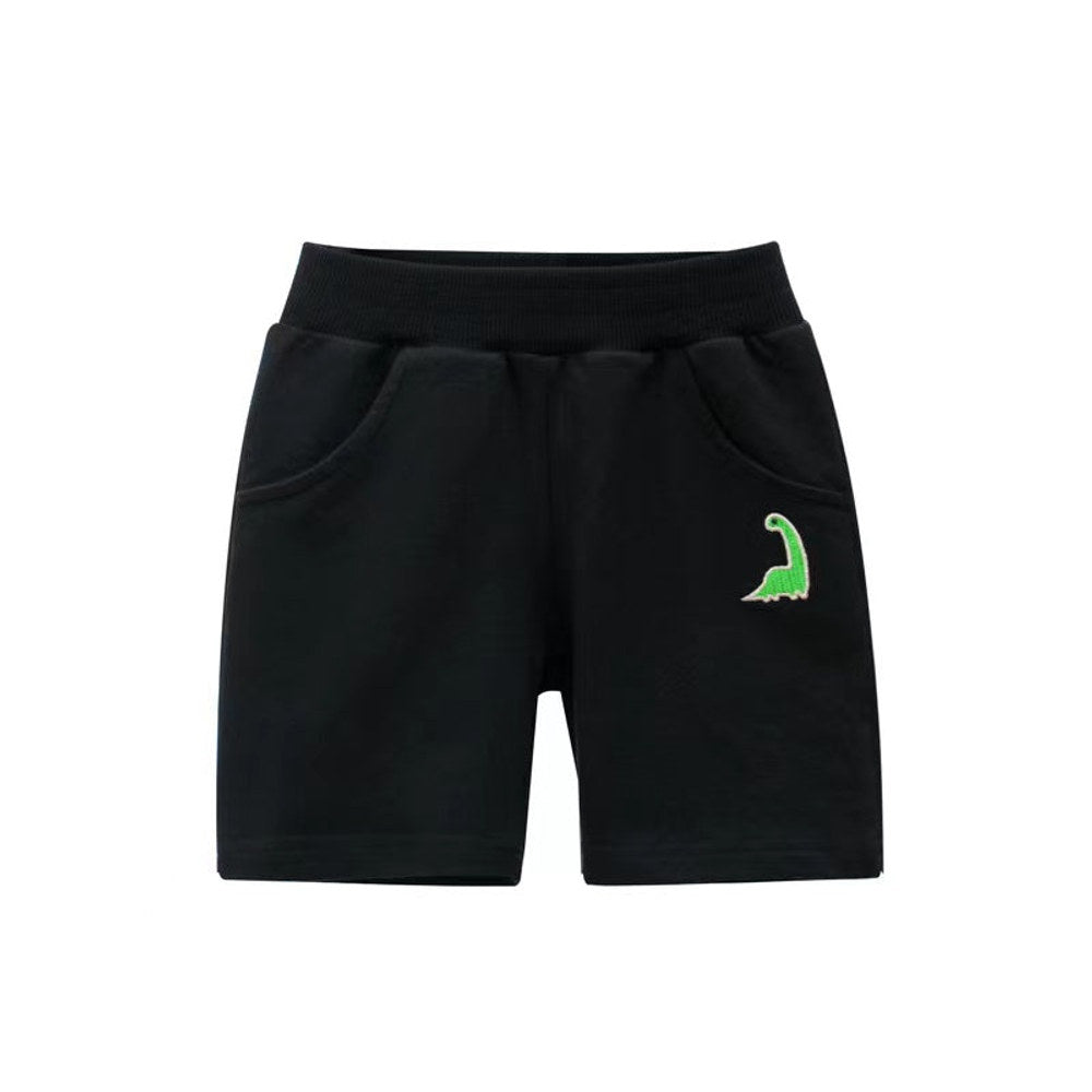 MyKids-USA® Baby Boy Small Dinosaur Print Pattern Solid Color Casual Pants