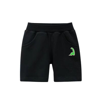 MyKids-USA® Baby Boy Small Dinosaur Print Pattern Solid Color Casual Pants