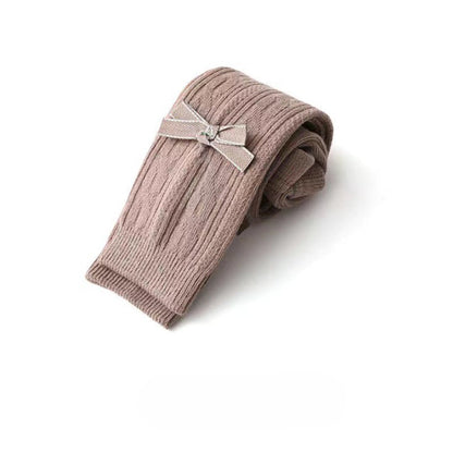 MyKids-USA® Baby Girl Solid Color Covered Leggings Or Ninth Leggings