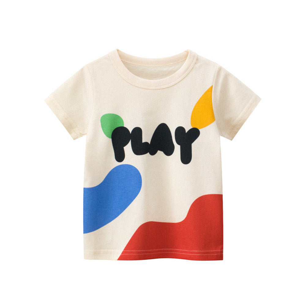 MyKids-USA® Baby Letters Print Fashion T-Shirt Outfits In
