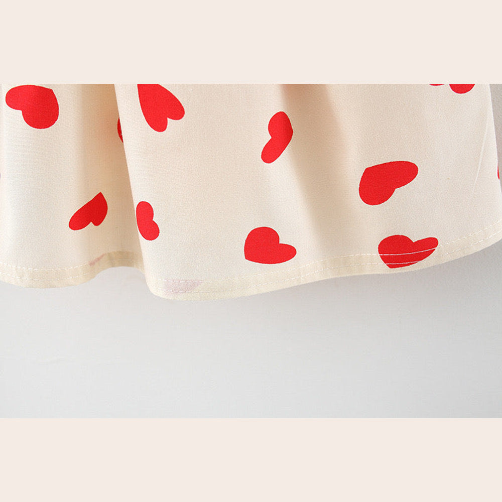 MyKids-USA® Baby Girl Polka Dot Graphic Bow Tie Princess Derss
