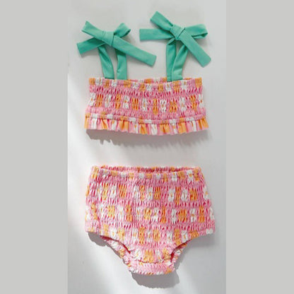 MyKids-USA® Baby Girl Flower Pattern Fashion Swimwear Sets