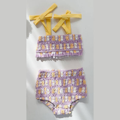 MyKids-USA® Baby Girl Flower Pattern Fashion Swimwear Sets