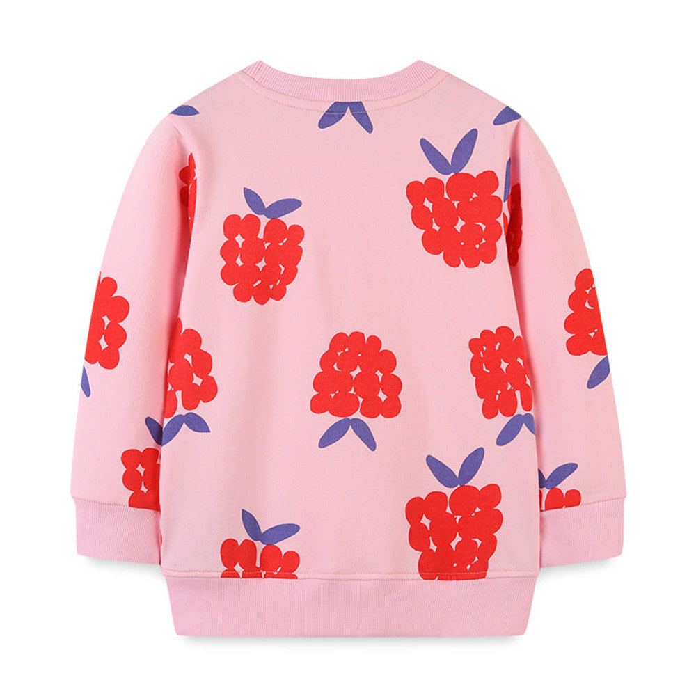 MyKids-USA® Baby Girl Print Pattern Long Sleeve High Quality Sweet Hoodie