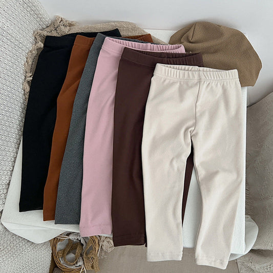 MyKids-USA® Baby Solid Color Soft Cotton Elastic Warm Quality Leggings