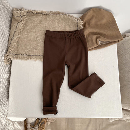 MyKids-USA® Baby Solid Color Soft Cotton Elastic Warm Quality Leggings