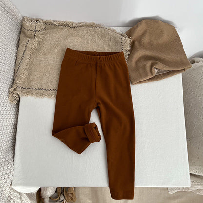 MyKids-USA® Baby Solid Color Soft Cotton Elastic Warm Quality Leggings