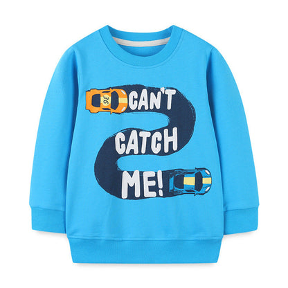 MyKids-USA® Baby Boy Cartoon Graphic Long Sleeve Quality Cotton Hoodie