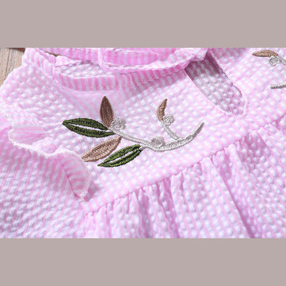 MyKids-USA Girl Embroidery Pattern Long Sleeve T-Shirt