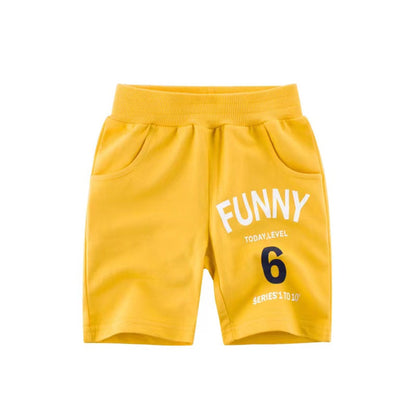 MyKids-USA® Baby Boy Alphabet Pattern Printing 5-Point Casual Pants