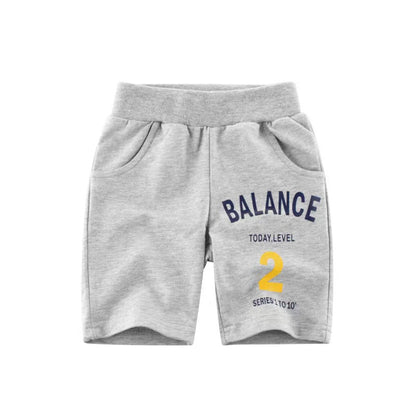 MyKids-USA® Baby Boy Alphabet Pattern Printing 5-Point Casual Pants