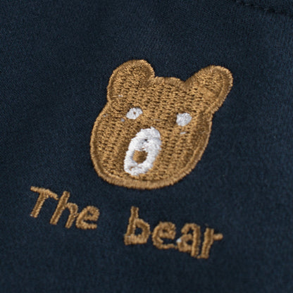 MyKids-USA® Baby Boy Bear Print Pattern Color Matching Design 2022 New 5-Point Casual Pants