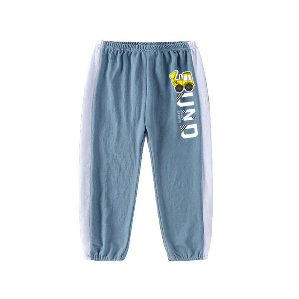 MyKids-USA® Baby Boy Cartoon Print Pattern Color Matching Design Long-Pants