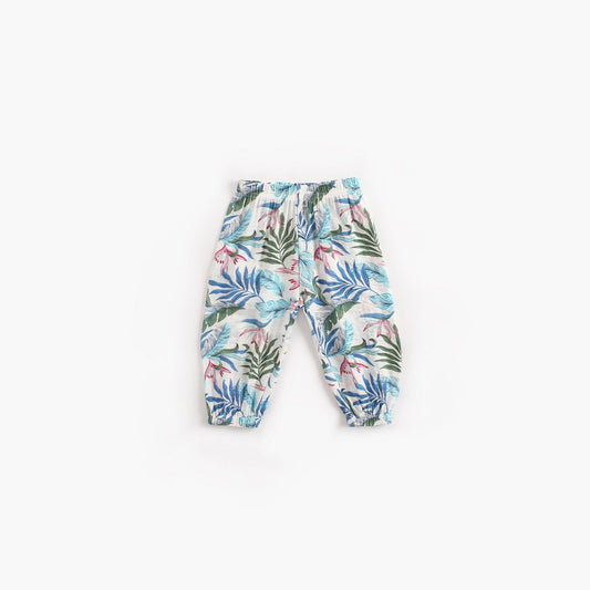 MyKids-USA® Baby Girl Floral Print Pattern Wide Leg Pants