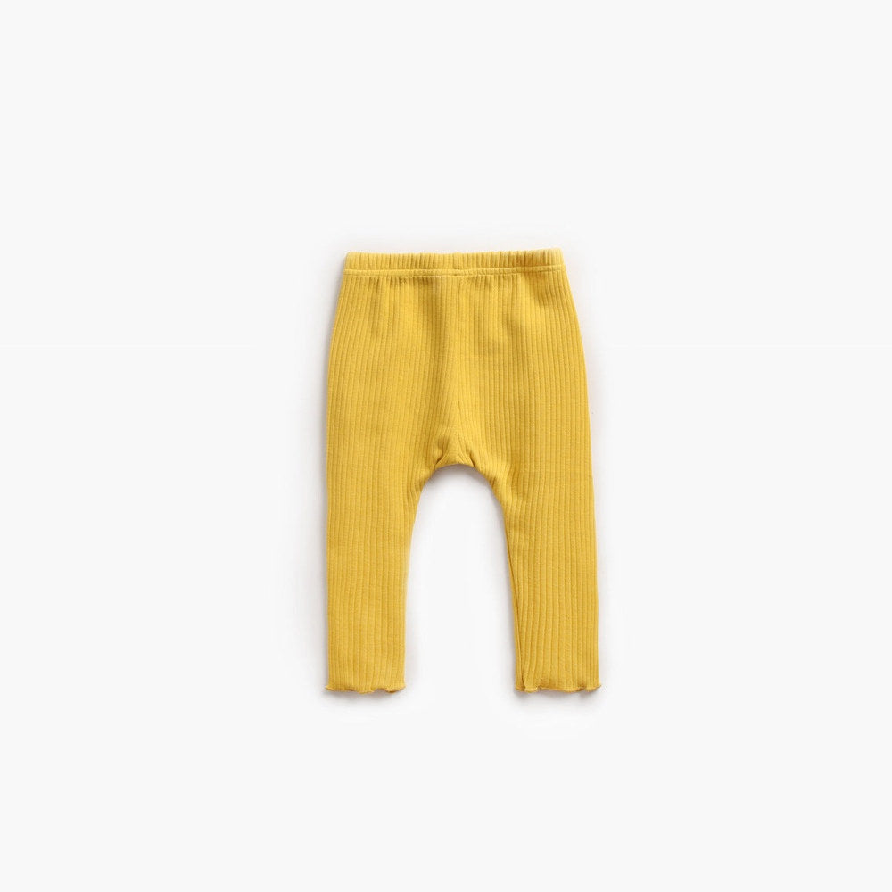 MyKids-USA® Baby Girl Solid Color Pants Leggings With Bow Decoration