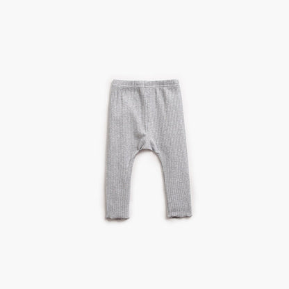 MyKids-USA® Baby Girl Solid Color Pants Leggings With Bow Decoration