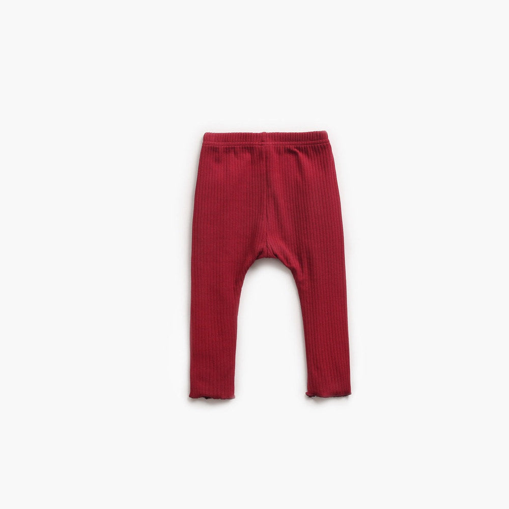 MyKids-USA® Baby Girl Solid Color Pants Leggings With Bow Decoration