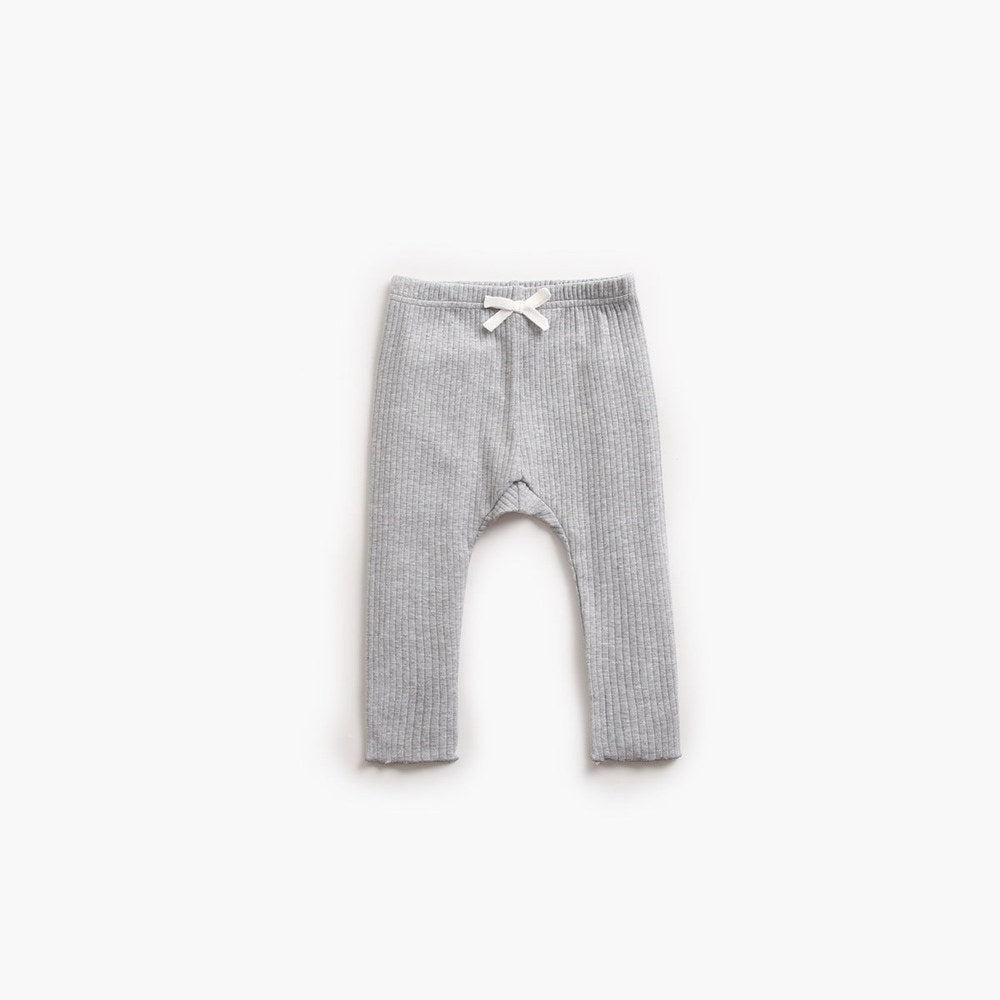 MyKids-USA® Baby Girl Solid Color Pants Leggings With Bow Decoration