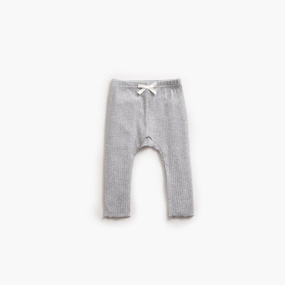 MyKids-USA® Baby Girl Solid Color Pants Leggings With Bow Decoration