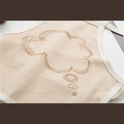 MyKids-USA® Baby Printed Pattern Belt Design Thin Apron In