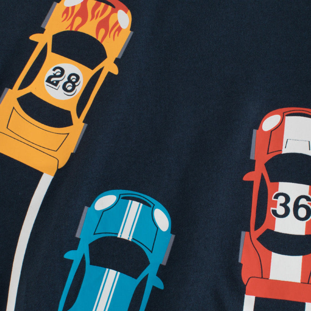 MyKids-USA® Baby Boy Cartoon Car Print Cool Short-Sleeved Tops