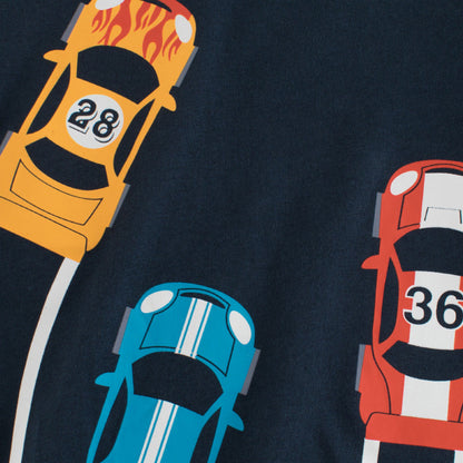 MyKids-USA® Baby Boy Cartoon Car Print Cool Short-Sleeved Tops