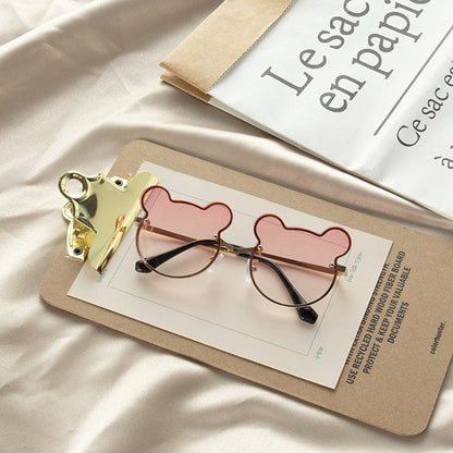 MyKids-USA® Girls Colorful Lenses Cartoon Frame Shape Fashion Sunglasses