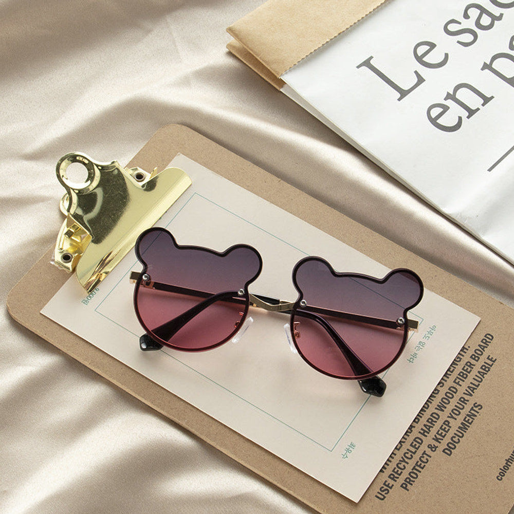 MyKids-USA® Girls Colorful Lenses Cartoon Frame Shape Fashion Sunglasses