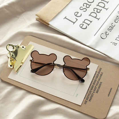 MyKids-USA® Girls Colorful Lenses Cartoon Frame Shape Fashion Sunglasses