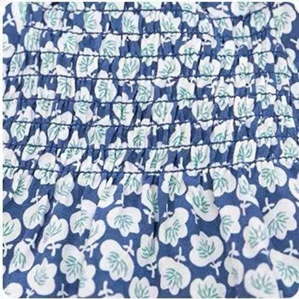 MyKids-USA® Baby Girl Allover Floral Graphic Puff Sleeve Square Neck Cotton T-Shirt