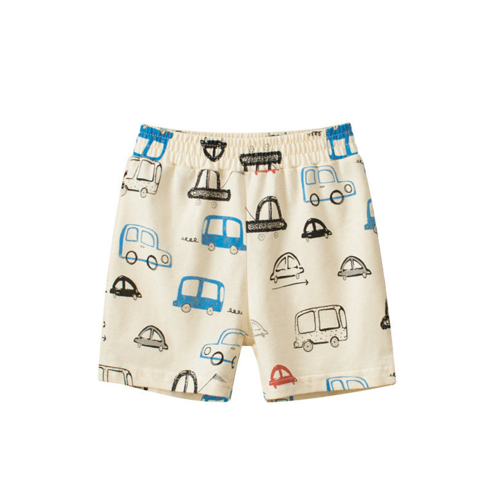 MyKids-USA® Baby Boy Cars Print Pattern Breathable Home Clothes Shorts