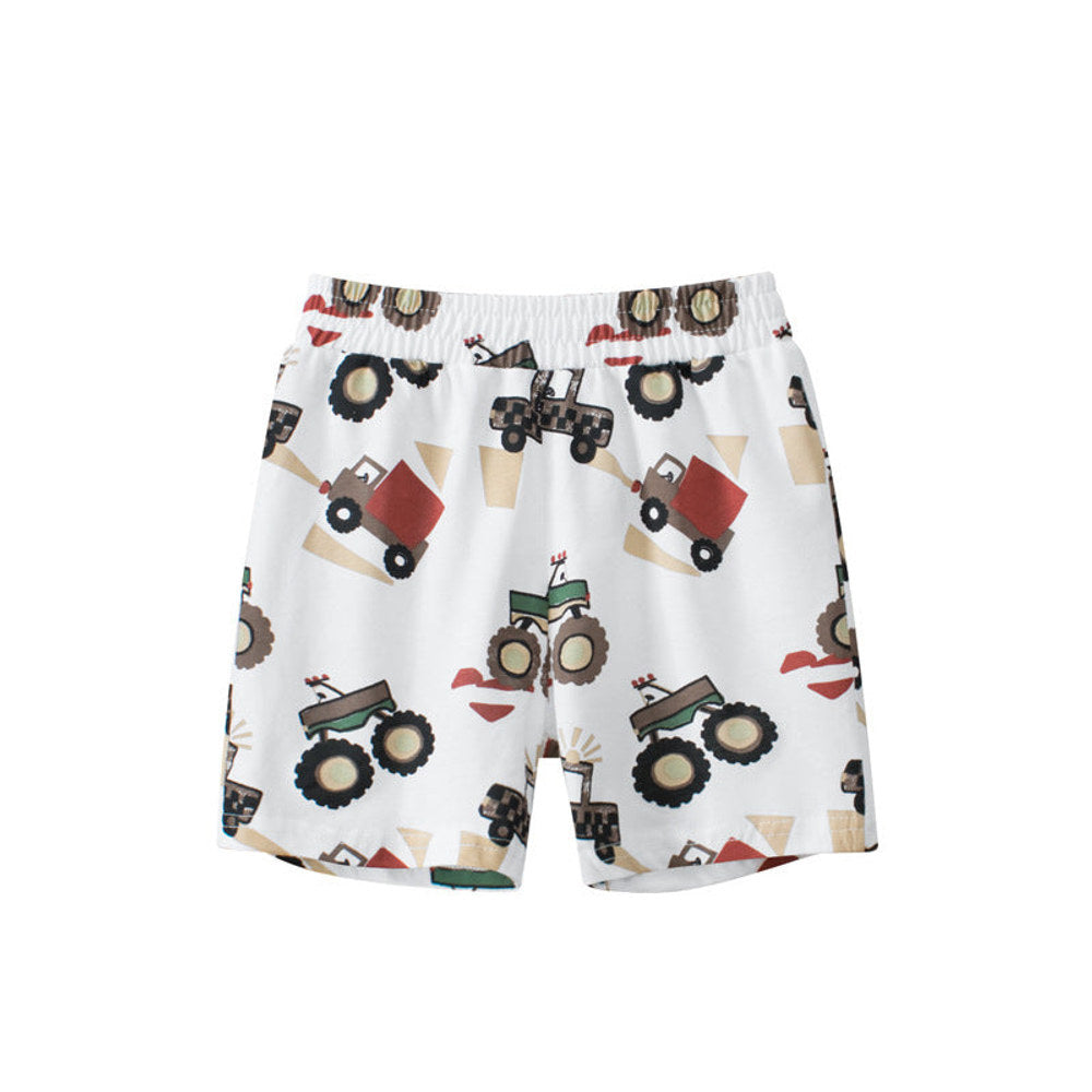 MyKids-USA® Baby Boy Cars Print Pattern Breathable Home Clothes Shorts