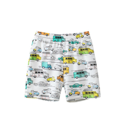 MyKids-USA® Baby Boy Cars Print Pattern Breathable Home Clothes Shorts