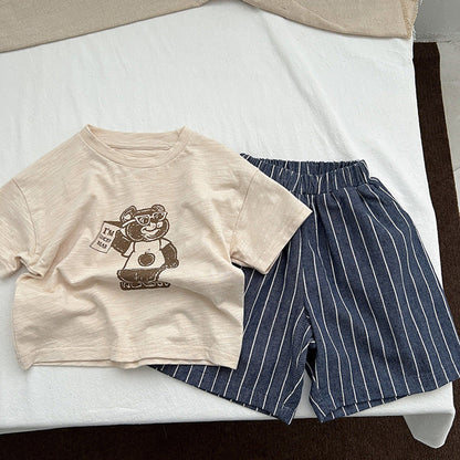MyKids-USA® Baby Unisex Striped Pattern Loose Pants
