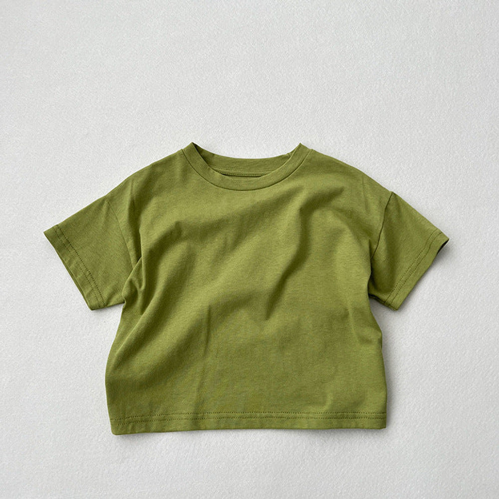 Baby Solid Color Thin Style Fashion Unisex T-Shirt