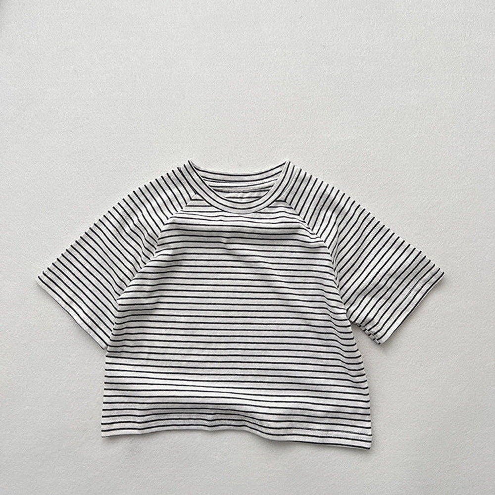 MyKids-USA® Baby Striped Pattern O-Neck Soft Cotton Shirts