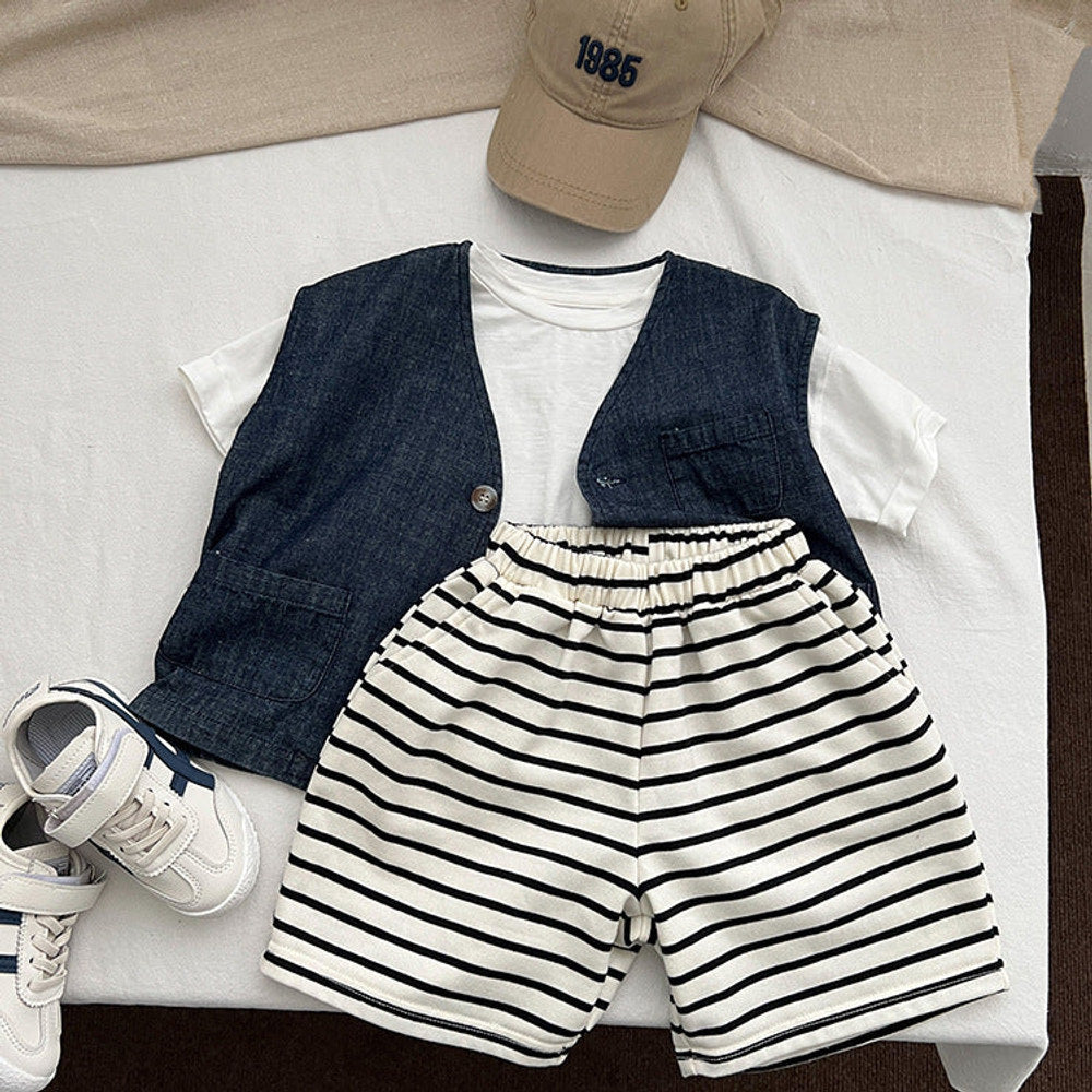 MyKids-USA® Baby Striped Pattern Fashion Sport Style Casual Shorts