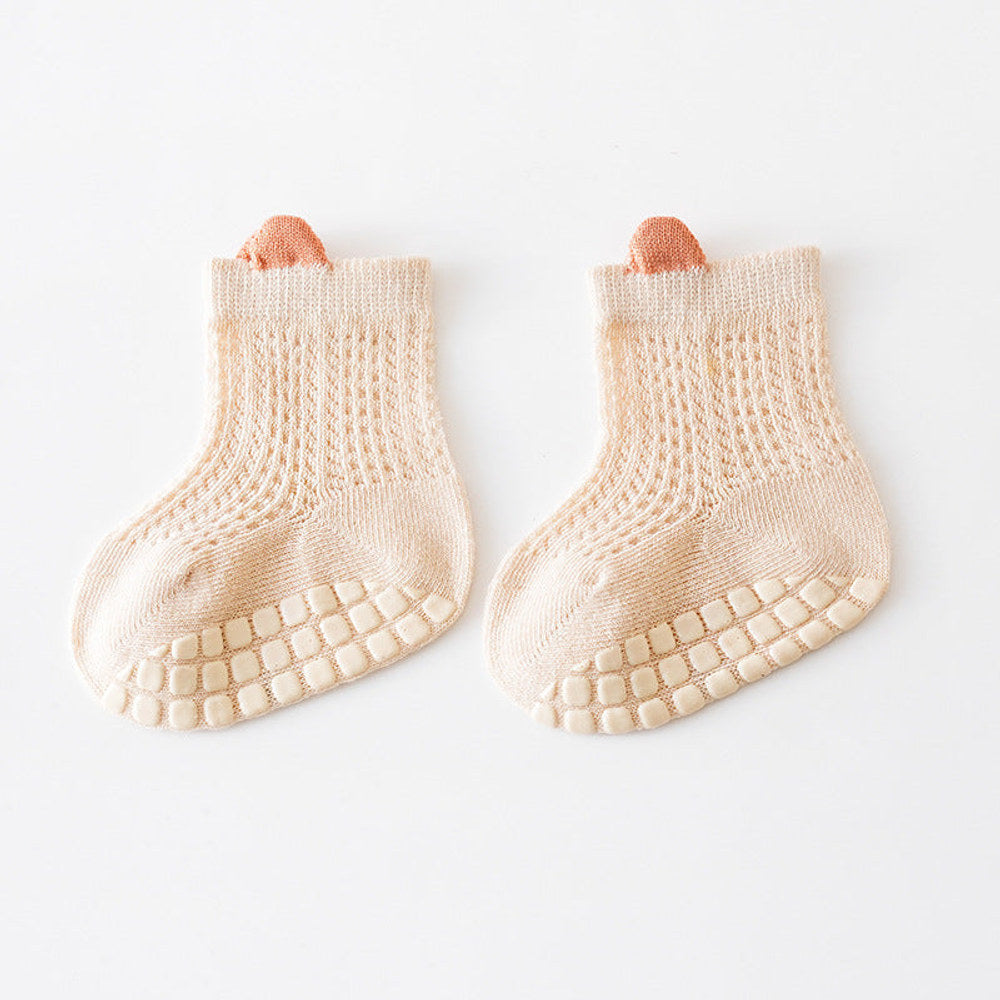 MyKids-USA® Baby Solid Color Non Slip Toddler Socks Thin Style Summer Socks