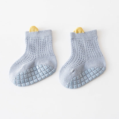 MyKids-USA® Baby Solid Color Non Slip Toddler Socks Thin Style Summer Socks