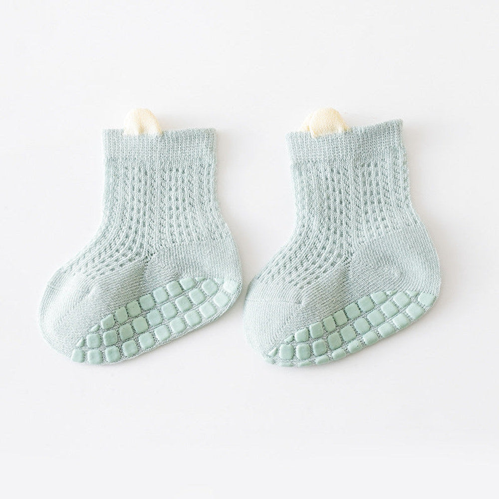 MyKids-USA® Baby Solid Color Non Slip Toddler Socks Thin Style Summer Socks