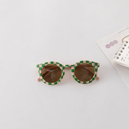 MyKids-USA® Kids Various Style Striped Pattern Vintage Style Sunglasses