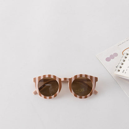 MyKids-USA® Kids Various Style Striped Pattern Vintage Style Sunglasses
