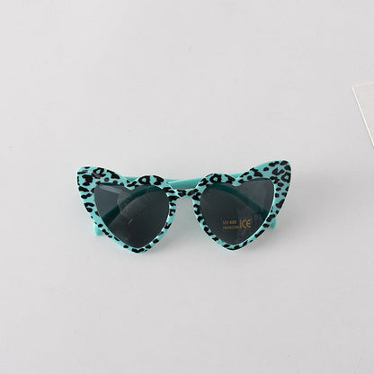 MyKids-USA® Leopard Print Pattern Heart Shape Fashion Sunglasses