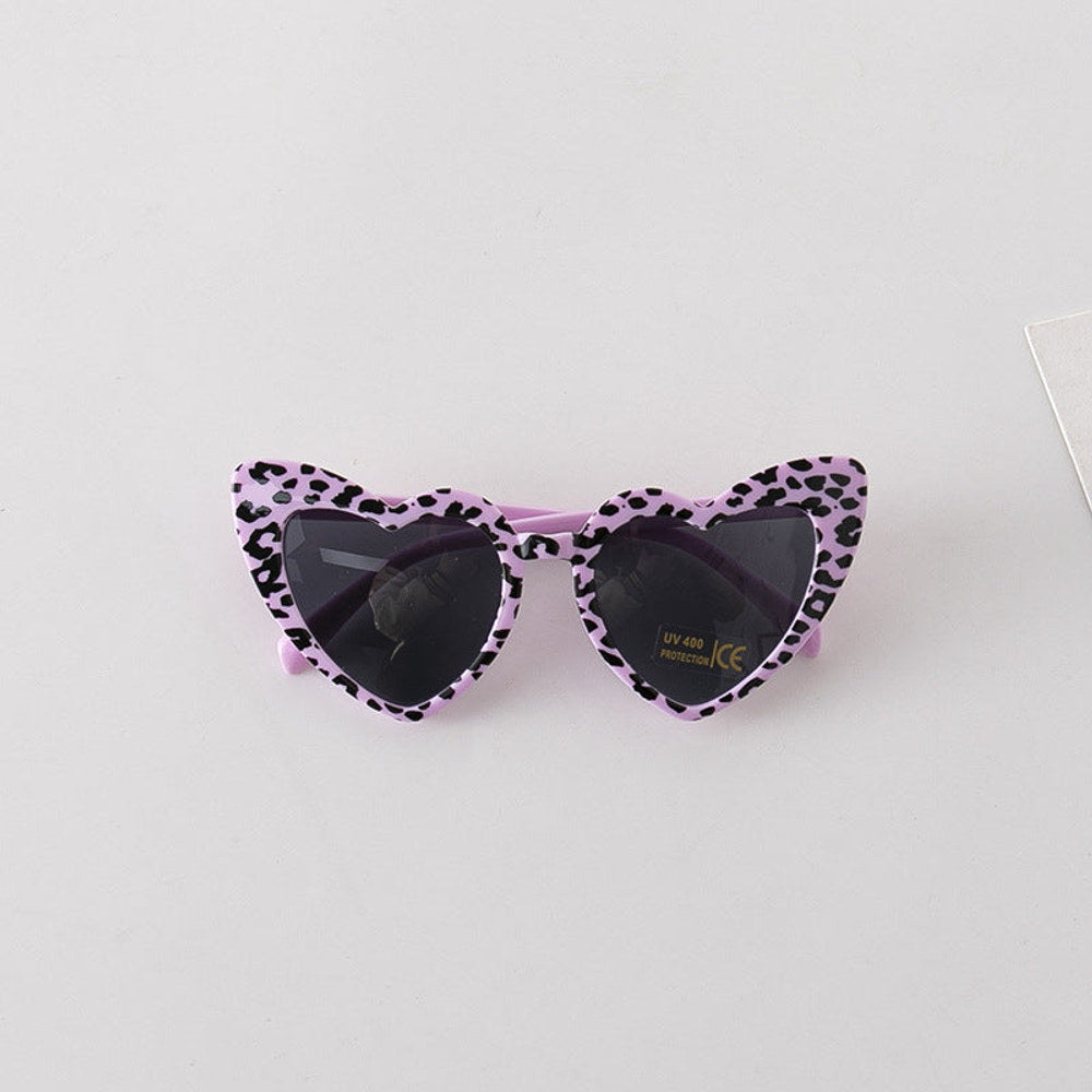 MyKids-USA® Leopard Print Pattern Heart Shape Fashion Sunglasses