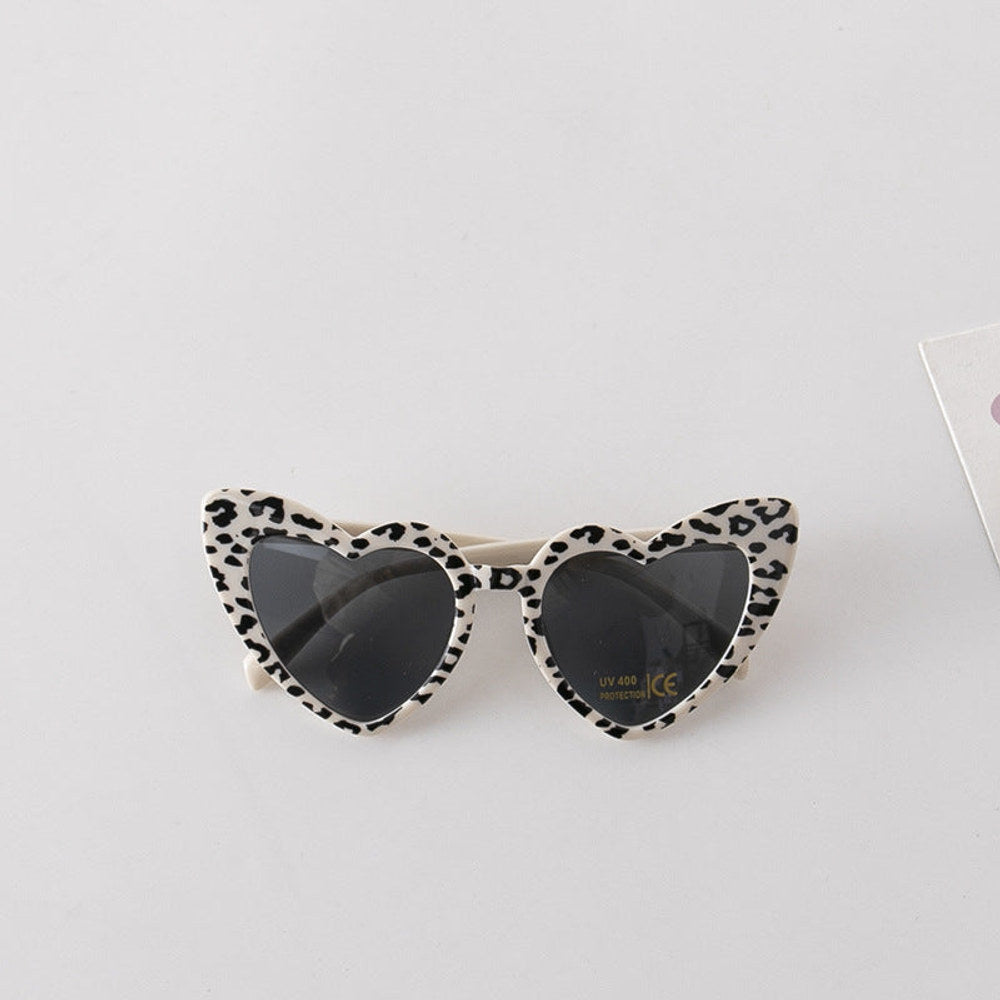 MyKids-USA® Leopard Print Pattern Heart Shape Fashion Sunglasses